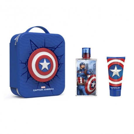 Captain America Sac Edt +Gel Douche +Sac