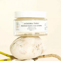 Déodorant Baume Peaux Sensibles Huile de coco, Cire de Tournesol, Kaolin…