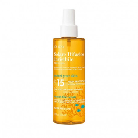 Soin Solaire Biphase Invisible Spf 15 Corps Visage