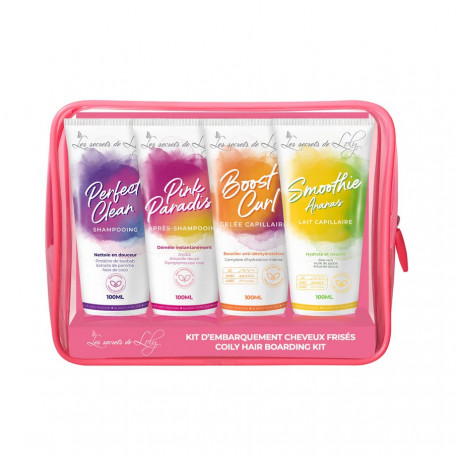 Trousse Cheveux Frisés Perfect Clean +Pink Paradise +Boost Curl +Smoothie Ananas