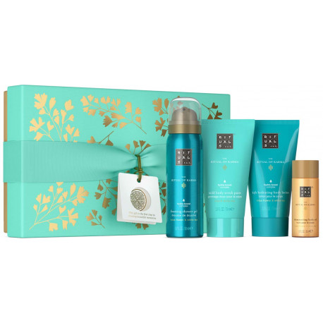 Coffret S Ritual of Karma Mousse Douche +Gommage +Lotion +Huile Corps